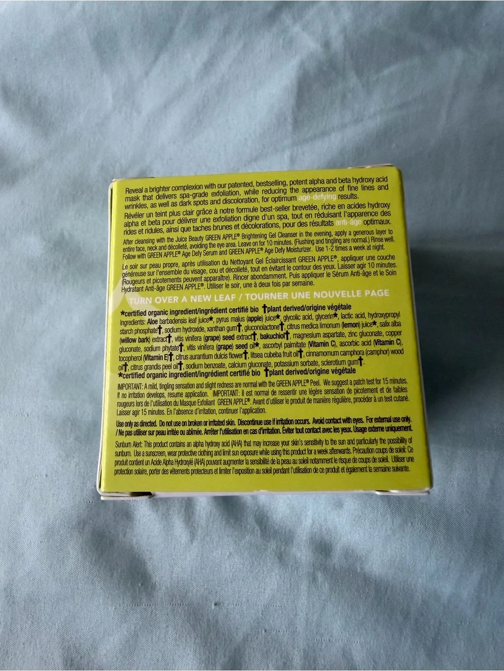 Juice Beauty Green Apple Peel Full Strength Exfoliating Mask - NWB